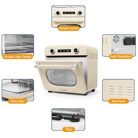 GIZMIX 18L Sublimation Oven for Tumblers, Mugs & Bottles, Digital Heat Press Convection Oven with 360° Heating, Precise Temperature Control, Fits Multiple Items, Includes Heat Resistant Gloves GIZMIX