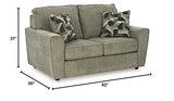 Signature Design by Ashley Cascilla Casual Loveseat, Light Gray Signature Design by Ashley