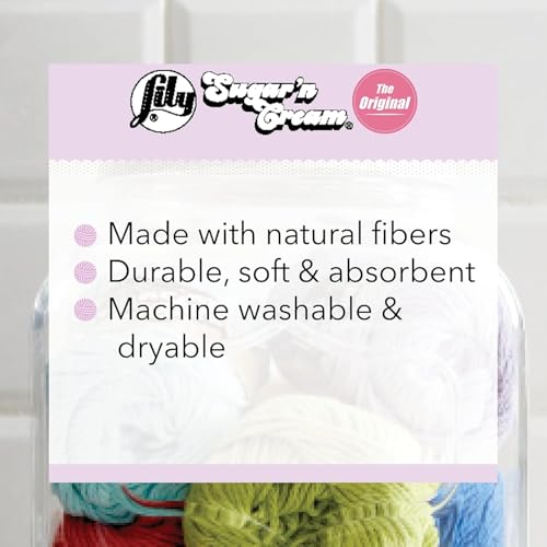 Lily Sugar 'N Cream The Original Ombre Yarn, 2oz, Gauge 4 Medium, 100% Cotton, Painted Desert - Machine Wash & Dry Lily