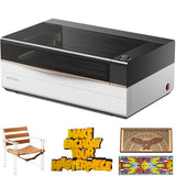 xTool P3 80W Flagship CO2 Laser Cutter with Intelligent Automation, Desktop Laser Engraver Dual HD Camera 1200mm/s High Speed, 36"x18'' Large Format CO2 Laser Engraver with ACS Auto-Focus System xTool