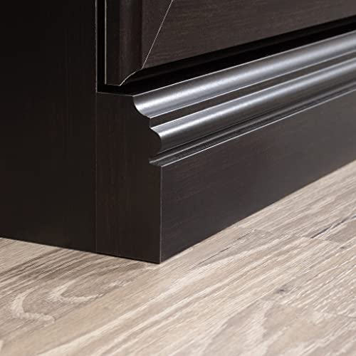 Sauder Miscellaneous Storage Bookcase/ Book Shelf With Doors, Estate Black finish Sauder