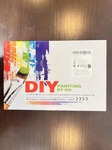 Auremi Paris Paint by Number Kits with Framed, DIY Tower Paint by Number Canvas for Adults, Easy Acrylic in Canvas with Brushes for Decor 20x30cm Auremi