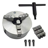 3 Jaw Lathe Chuck Manual Chuck 3" K11-80 Self-centering Lathe Drilling Part 80mm Total 2 Set of Jaws findmall