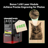 Creality Falcon2 Pro 60W Laser Engraver-Desktop Diode 240000mW Output with Integrated Enclosure, Camera&Air Assist for Batch Process, 700mm/s, Laser Cutter and Engraver Machine for Wood/Acrylic Creality