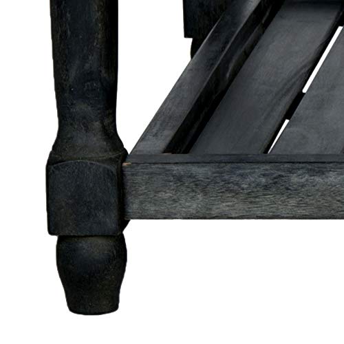 SAFAVIEH Outdoor Collection Oakley Dark Slate Grey Coffee Table SAFAVIEH