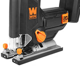 WEN Cordless Jigsaw, Variable Speed with 20V Max 2.0 Ah Lithium Ion Battery and Charger (20661) WEN