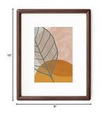 Axeman 8 x 10 Picture Frame - Solid Walnut Frame 8x10 Matted to 5x7 - Rounded Corner Walnut Photo Frame 8 by 10 with Tempered Glass - Natural Wood Picture Frame with Removable Ivory Mat - Walnut Axeman