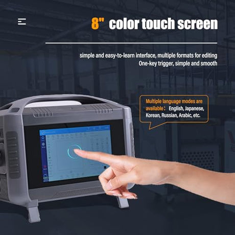WTTTOOLS Handheld Fiber Laser Engraver 50W(0.39mW) Laser Marking Machine Portable MAX Laser Engraving Machine with 100 * 100mm Lens Battery/AC Dual Power Class 1 for Metal Non-Metal Material WTTTOOLS