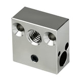 Updated High Temperature CR-10 Plated Copper Heater Block for MK8 Extruder Creality All Metal Hotend Ender3 V2 Ender 3 pro Ender 5 Pro Plus CR10 S4 S5 3D Printer (Copper) POLISI3D