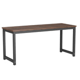 Tribesigns Computer Desk, 63 inch Large Office Desk Computer Table Study Writing Desk Workstation for Home Office, Rustic Brown Tribesigns