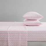 Betsey Johnson - King Size Sheet Set, Ultra-Soft Bedding with Smooth & Silky Feel, Deep Pockets, Bed Sheets with Matching Fitted Sheet & Pillowcases (Wonderland Stripe Pink) Betsey Johnson