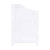 Household Essentials Single Load Hamper Cabinet Seat, White Household Essentials