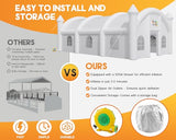 Albott 40x23x15FT Commercial Inflatable Wedding Tent, 210D Oxford Fabric Portable Heavy Duty Party Tent with 8 Sand Bags & 2 Roll-Up Doors, Gazebo Event House for Birthday Wedding Backyard Party Albott