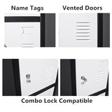 FURSTEL 71" Heavy-Duty Steel Locker Cabinet (6-Door 6-Tier) - Secure Storage for School Lockers, Office Employee, Gym & Home Organization - Industrial Metal Lockers FURSTEL
