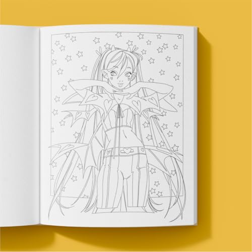 The Modern Manga Coloring Book: Pop Manga and Anime-Inspired Coloring Book for Teens and Adults WoodArtSupply