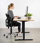 VIVO Electric Stand Up Desk Frame Workstation with Memory Touch Pad, Single Motor Ergonomic Standing Height Adjustable Base, Black, DESK-V102E VIVO