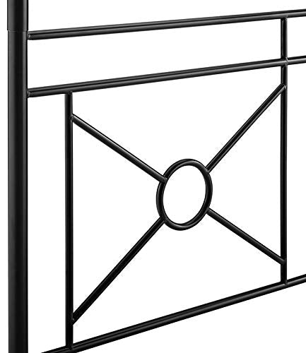 Crosley Furniture Montgomery Canopy Bed Set, Black, Queen Crosley Furniture