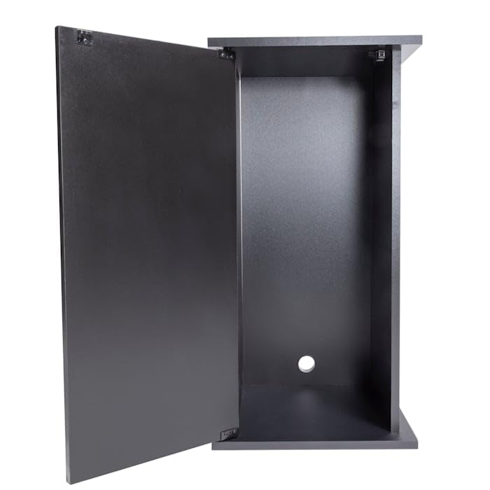 Aqueon Black Pedestal Aquarium Stand, 15" L X 15" W - WoodArtSupply