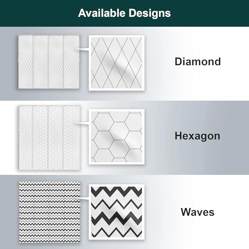 CHICOLOGY Sliding Door Blinds, Blinds for Sliding Glass Doors, Sliding Glass Door Blinds, Vertical Blinds for Patio Doors, Room Divider, Hexagon, W:46-86 x H: 0-96 inch CHICOLOGY
