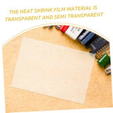 Alipis 10pcs Sheets Shrink Film Hot Heat Shrink Making for Shrinking Craft Art Maker Jewelry Shrinkable Wrapping Key Material Supply Heat Shrink Material Transparent Alipis