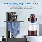 ANYCUBIC 3D Printer Resin Bundle, 405nm SLA UV-Curing Resin with High Precision and Quick Curing & Excellent Fluidity for LCD 3D Printing (Grey+Clear+White+Black,1kg per Bottle, 4kg in Total)