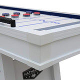 Hathaway Crestline 12-Ft Indoor/Outdoor Shuffleboard Table, Great for Patio, Decks and Family Game Rooms - Designed to Withstand The Elements, White Hathaway