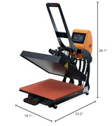 Ricoma Auto Open Heat Press, 15x15 Heat Press Machine for T-Shirts, Hoodies, Bags, and More Ricoma