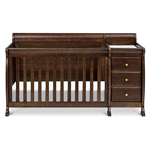 DaVinci Kalani 4-in-1 Convertible Crib and Changer Combo in Espresso