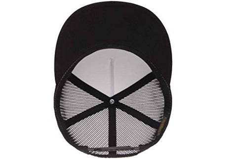 Yupoong Men's YP Classic Trucker Cap Front, Black/White/Black, OSFA Yupoong