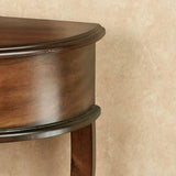 Touch of Class Pennington Console Table Natural Cherry - Handcrafted Wood - Half Circle Moon - Victorian Style - Elegant Regal Furniture Tables for Entryway - 30 Inches High Touch of Class