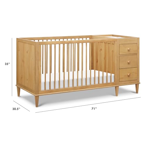 DaVinci Marley 3-in-1 Crib and Changer Combo in Honey DaVinci