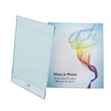 MR.R 2 piece 8'' Sublimation Blanks Glossy Glass Photo Frame,No Edge,Single Hole Picture Frame for Heat Transfer Printing,6x9 inch MR.R