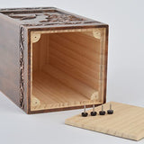 engmvwod Handmade Wooden Engraved Urn for Human Ashes 250lbs Adult Male Female Satin Bag Hummingbird Cremation urns Box engmvwod