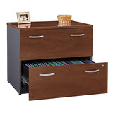 Bush Business Furniture Series C 2 Drawer Lateral File Cabinet, Locking Document Storage for Home or Professional Office, Hansen Cherry Bush Business Furniture