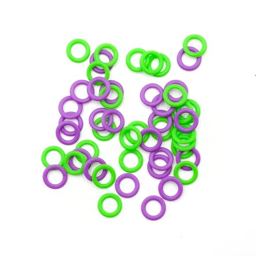 Clover Soft Stitch Ring Markers, Multicoloured, 5" Height, 2.6" Length, 0.2" Width Clover