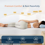 EGOHOME Twin Mattress for Kids Adults Single Bed, 5 Inch Green Tea Gel Cooling Memory Foam Bunk Bed Mattress in a Box, Made in USA CertiPUR-US Certified, Medium Firm Trundle, White MLILY