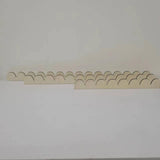 6Pack of 24 Inch Unfinished Wooden Scalloped Moulding Trim (6, 24 Inch) MaSiledy