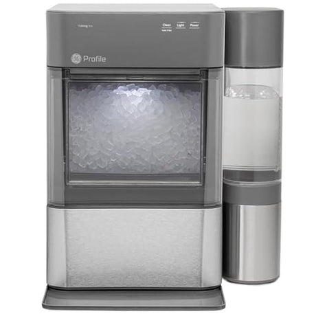 GE Profile Opal 2.0 XL with 1 Gallon Tank, Chewable Crunchable Countertop Nugget Ice Maker, Scoop included, 38 lbs in 24 hours, Pellet Ice Machine with WiFi & Smart Connected, Stainless Steel Profile