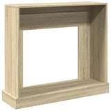 vidaXL - Electric Fireplace Surround Mantle Sonoma Oak - Engineered Wood - 100x30x87.5 cm - Decorative for Living Room/Bedroom vidaXL