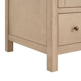 Alaterre Furniture Lucca 30 Inch Bathroom Vanity - Freestanding Cabinet Without Sink - Small Wood Bathroom Vanity with Large Drawer and Soft-Close Doors - Under Sink Cabinet Only (Natural) Alaterre Furniture