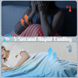 DOWNCOOL Cooling Comforter, White Cooling Blanket Twin Size, Cooling Duvet for Hot Sleeper, Breathable Summer Quilt, Lightweight Soft Q-Max>0.4 Arc-Chill Cool Comforter,68"X90" DOWNCOOL