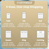 CozySmile Holtel Luxury Twin Sheet Set - 3 Piece Soft Microfiber Sheets for Twin Size Bed, 16" Deep Pocket Easy Care Wrinkle Free Cooling Bedding Sheet and Pillowcase Set, Sky Blue CozySmile