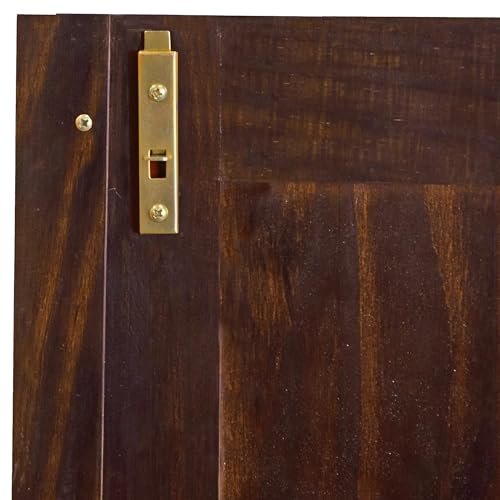 Copper Grove Palace Imports 100% Solid Wood Grand Wardrobe Armoire Mocha Copper Grove