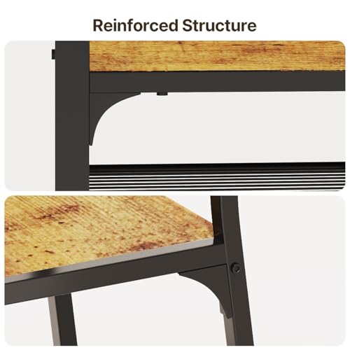 Gizoon Dining Table Set for 6 with Chairs, 7-Piece Kitchen Table Set for Small Space, Apartment, Kitchen, Dining Room, Space-Saving Gizoon