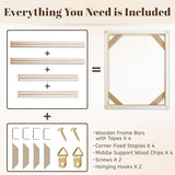 B.B.F MAKE Canvas Stretcher Bars 24x36 Inch Canvas Frames Kit, Sturdy Wood DIY Stretcher Bars for Oil Painting, Poster, Picture & Paint by Numbers, Gallery Wrap Wall Arts Supply Office Home Decor B.B.F MAKE