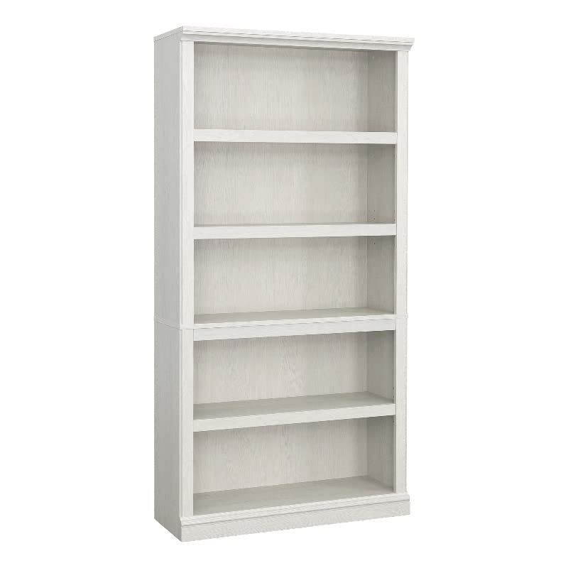 Sauder 5-Shelf Display Bookcase in Glacier Oak Finish Sauder