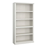 Sauder 5-Shelf Display Bookcase in Glacier Oak Finish Sauder