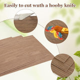 6Pcs 12 x 12 x 1/16 Inch Walnut Plywood Sheets Unfinished Plywood Sheet for Arts and Crafts, Painting, Pyrography, Wood Engraving, Wood Burning, Laser, Architectural Models ACXFOND