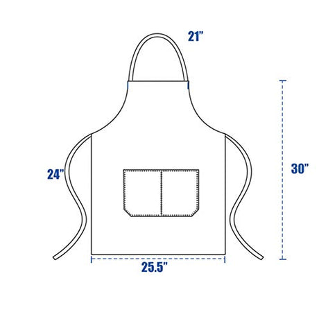 DUSKCOVE 12 Pack Plain Bib Aprons with 2 Pockets - White Unisex Commercial Apron Bulk for Kitchen Cooking Restaurant BBQ Painting Crafting DUSKCOVE