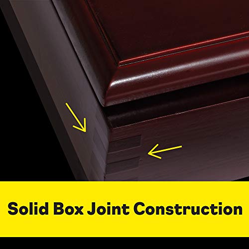 Viper Hudson Sisal/Bristle Steel Tip Dartboard Cabinet, Mahogany Finish Viper